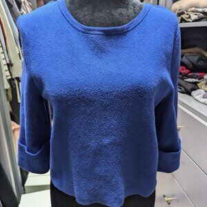 Maje blue crop top